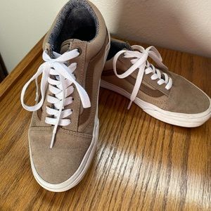 Vans Old Skool tan brown shoes women’s size 6.5 rare color!